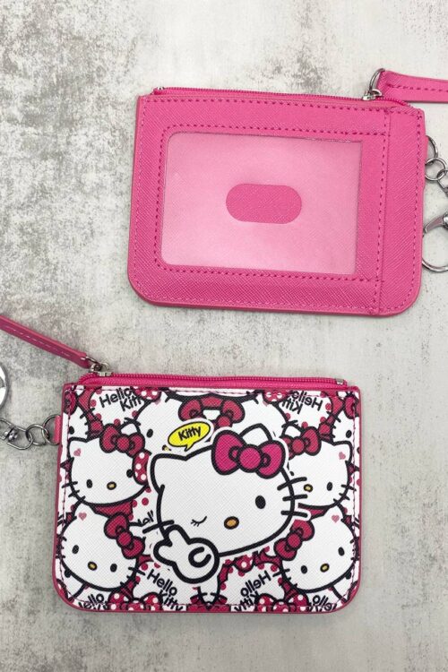 Card Holder Horizontal - Hot Pink Hello Kitty