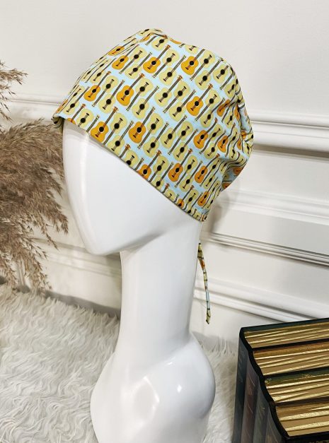 SCRUB CAP - LIGHT BLUE GUITARS