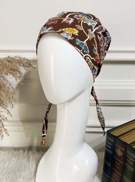 SCRUB CAP - BROWN LONDON