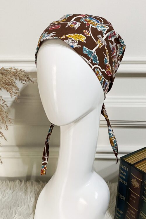 SCRUB CAP - BROWN LONDON