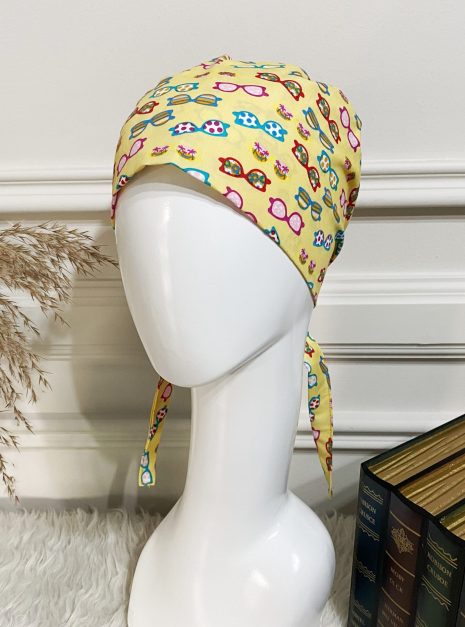 SCRUB CAP - YELLOW SUNGLASSES