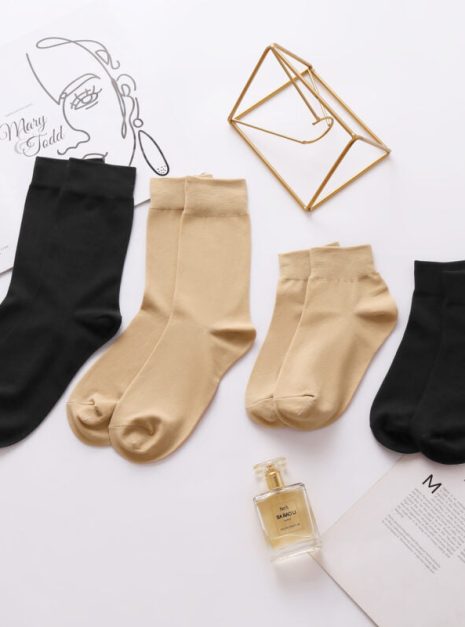 AURAT BASIC KNITTED NYLON CREW SOCKS