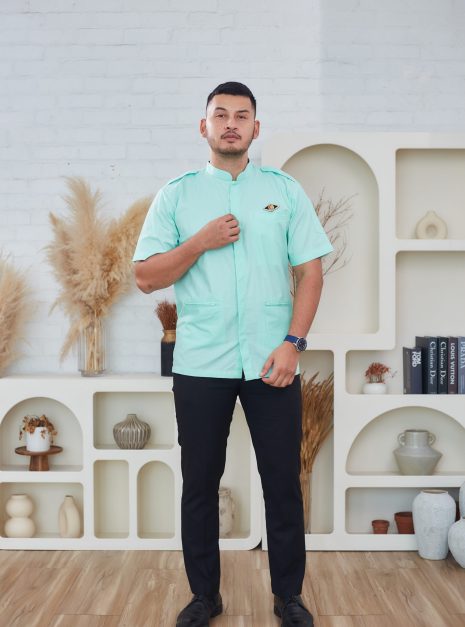 PENOLONG PEGAWAI PERUBATAN MALE CLINICAL TOP - COTTON