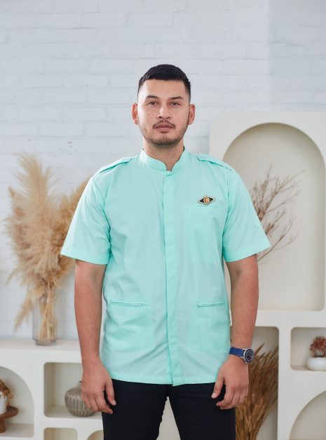 PENOLONG PEGAWAI PERUBATAN MALE CLINICAL TOP - COTTON