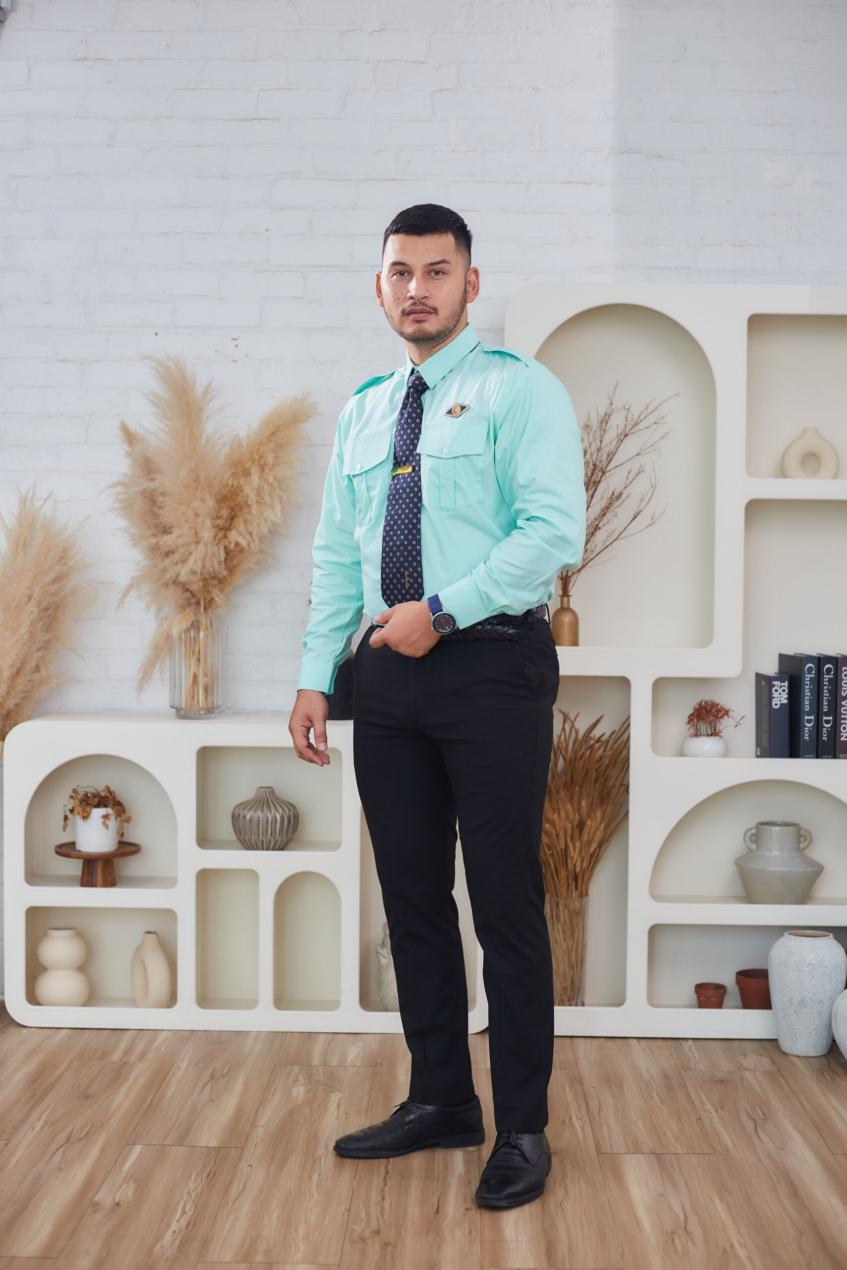 PENOLONG PEGAWAI PERUBATAN MALE OFFICIAL TOP - POLYESTER