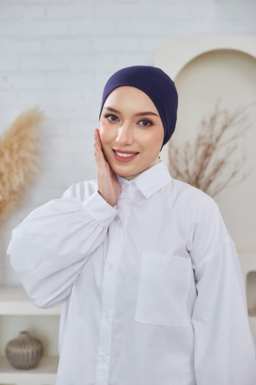 Adjustable Inner Cap Paling Jelita - Denim Blue