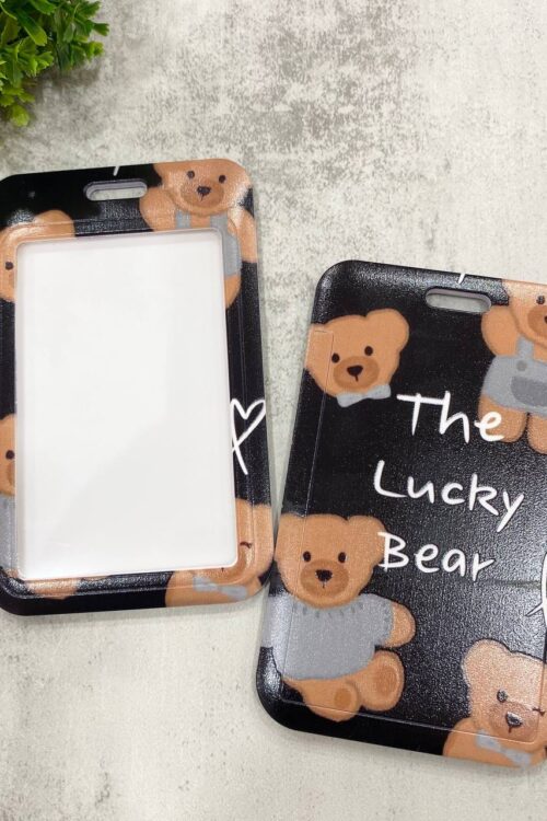 Card Holder Black - The Lucky Bear