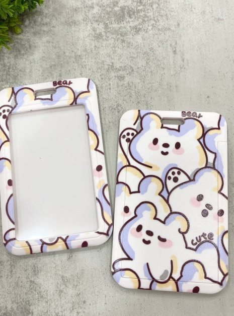Card Holder Light Purple - Bear