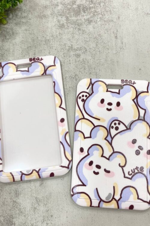 Card Holder Light Purple - Bear