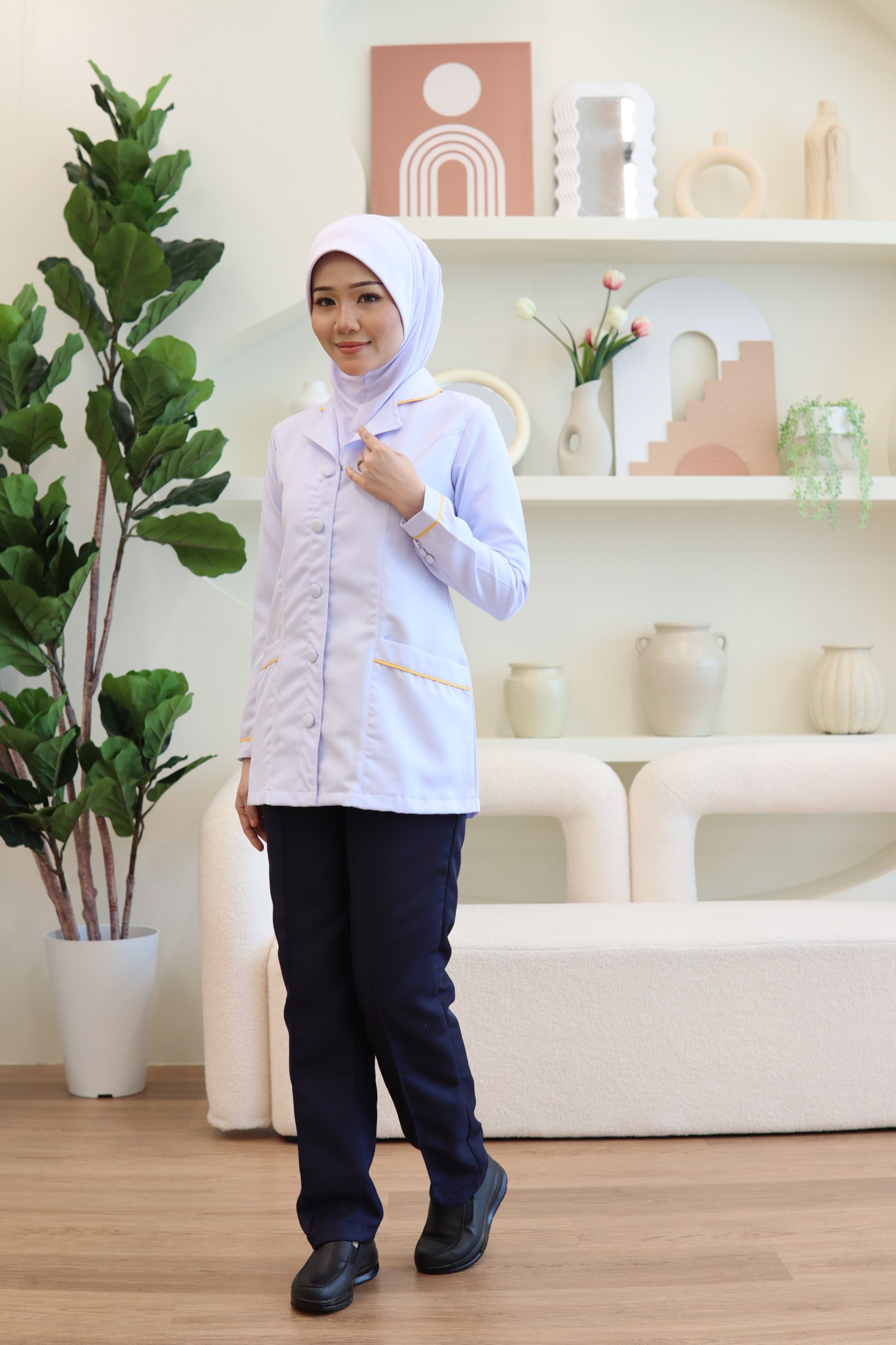 JURUTERAPI PERGIGIAN UNIFORM (ONE SET TOP & PANT)